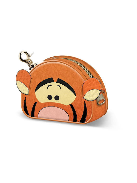 Karactermania Disney: Winnie The Pooh - Tigger Heady Τσαντάκι Kinder Geldbörse Münzfach mit Reißverschluss Orange 05117