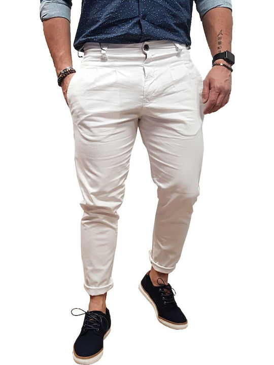 Cover Jeans Chilly Slim-Fit-Hose Weiß