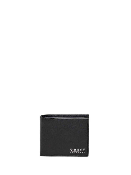 Guess Men's Leather Coin Wallet Black