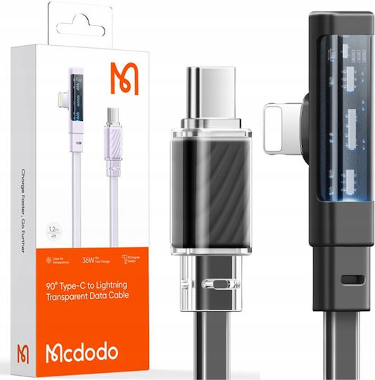 Mcdodo USB-C to Lightning Cable 36W Μαύρο 1m (CA-3440)