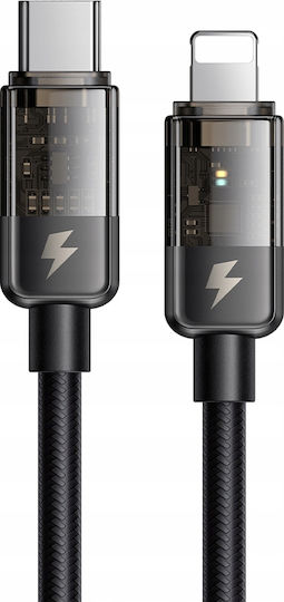 Mcdodo LED USB-C to Lightning Cable 36W Μαύρο 1m CA-3160