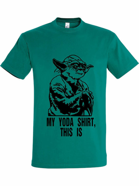 "My Yoda Shirt T-shirt Star Wars Turquoise Cotton