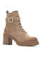 Damen Chelsea Stiefeletten Beige