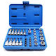 Walnut with Torx Head and Socket 1/4'' T10 34pcs