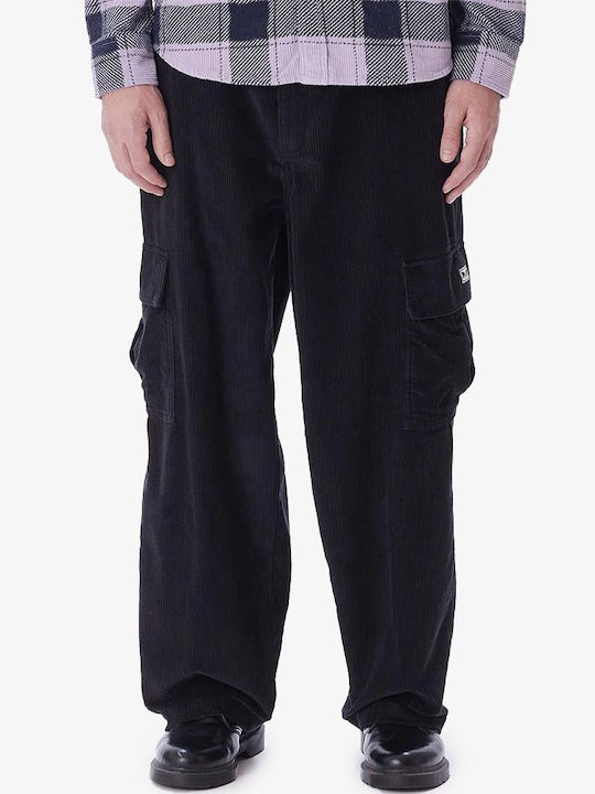 Obey Παντελόνι Cargo σε Baggy Γραμμή Μαύρο