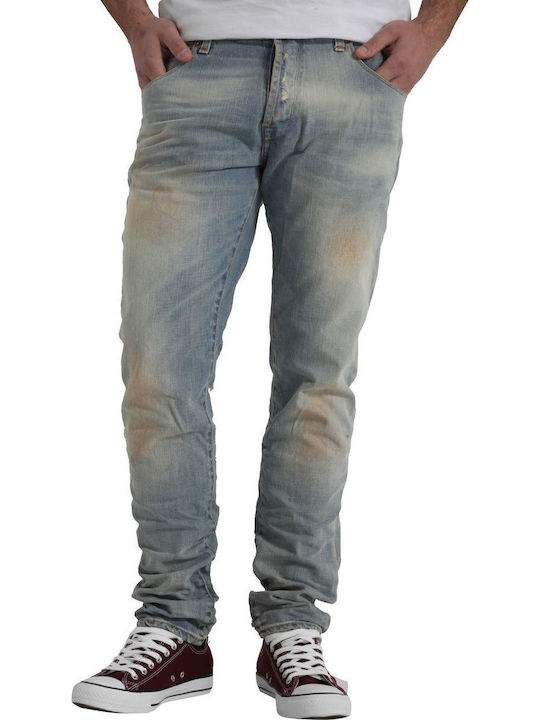 Reign Ανδρικό Παντελόνι Τζιν Slim Fit Tapered Μπλε