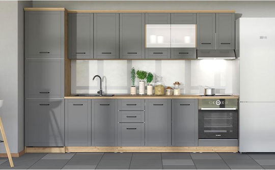 Valencia 200 Set Hängeschränke & Bodenschränke Küche Grey Mat 200x60x218Stück Valencia 200 Set Hängeschränke & Bodenschränke Küche Grey Mat 200x60x218Stück
