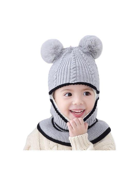 TakTakBaby Kids Beanie Knitted Gray