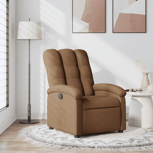 Фотьойл Relax С поставка за крака Кафяв 70x93x101см