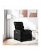 Relax Armchair with Footstool Black 70x92x99.5cm