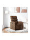 Relaxsessel mit Fußhocker Coffee 70x92x99.5cm