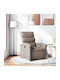 Fotoliu Relax cu Puf Taupe 70x92x99.5cm