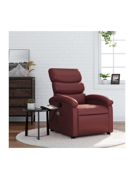 Relax Armchair Massage with Footstool made of L...