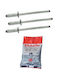 Friulsider Πριτσίνια Aluminium M4x16mm 1Stück