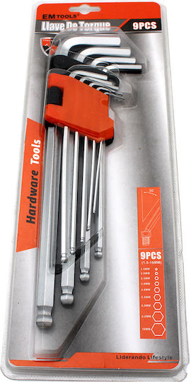 Long Set 4 Torx Wrenches 9pcs
