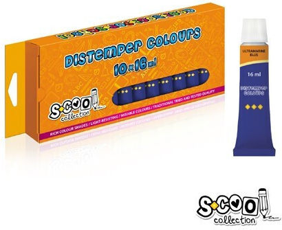 S-Cool Τέμπερα Ζωγραφικής Μπλε 16ml