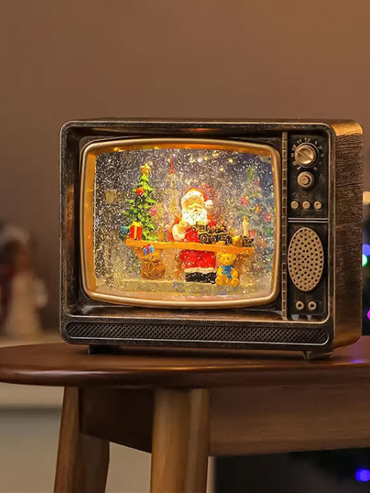 Christmas Illuminated Decorative Television 20x8.5x24.5cm
