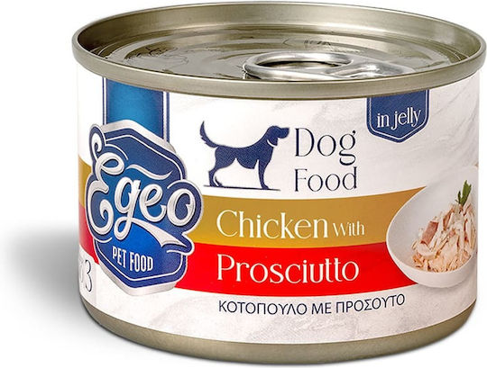 Egeo Pet Food Υγρή Τροφή Σκύλων σε Κονσέρβα με Κοτόπουλο 160gr