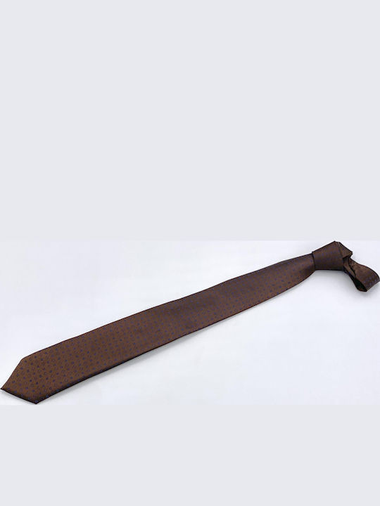 Pako Lorente Men's Tie Synthetic Monochrome in Brown Color