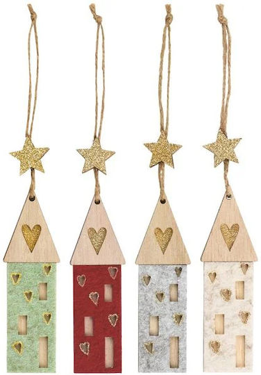 Hängendes Weihnachtsbaumschmuck Hütte