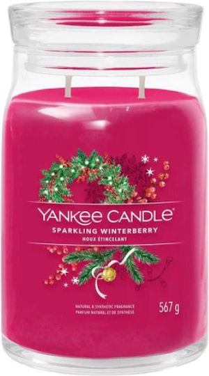 Yankee Candle Signature Aromatic în Borcan Iarnă Sclipitoare cu Fructe de Pădure