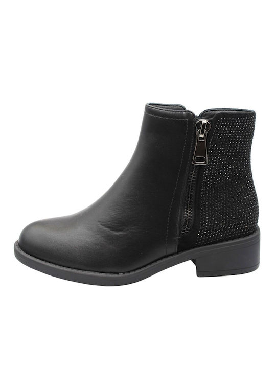 Plato Damen Knöchelstiefel Schwarz