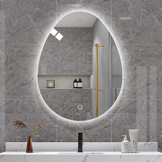 Gloria Oscar 67-4560 Καθρέπτης Led 60x80cm Λευκός Gloria Oscar 67-4560 Καθρέπτης Led 60x80cm Λευκός