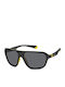 Polaroid Unisex Sunglasses With Black Horn-Rimmed Frame And Grey Lens PLD2152/S PGC/M9
