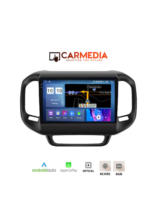 Carmedia Автомобилна Аудио Система (Блутут/USB/WiFi/GPS/Apple-Carplay/Android-Auto) с Тъчскрийн 9.5"