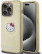 Hello Kitty Задна корица Пластмаса Златист (iPhone 15 Pro)