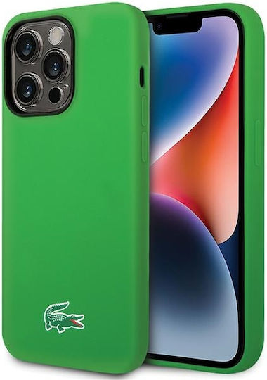 Lacoste Silicone Magsafe Back Cover Plastic Green (iPhone 15 Pro Max)