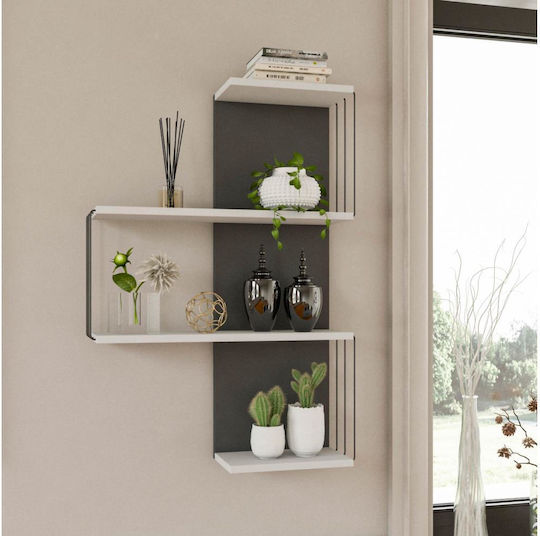 Shelf Wall Cambel 96x64xcm white/anthracite