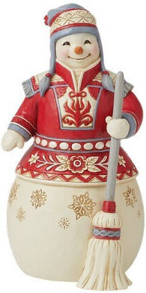 Enesco Weihnachtliche Figur SNowman Höhe 21cm