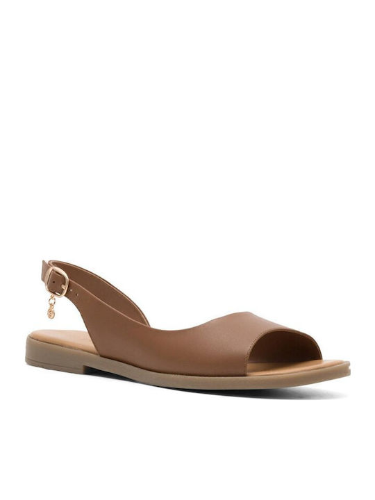 Sandale Casual Damă Din Piele Maro