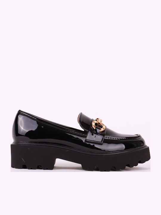 Romanciaga Damen Mokassins in Schwarz Farbe