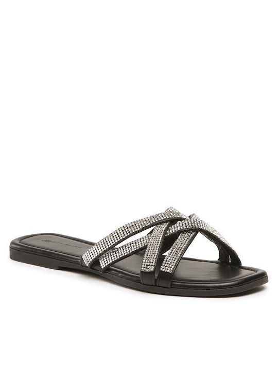 Flache Sandalen für Damen in Schwarz Farbe