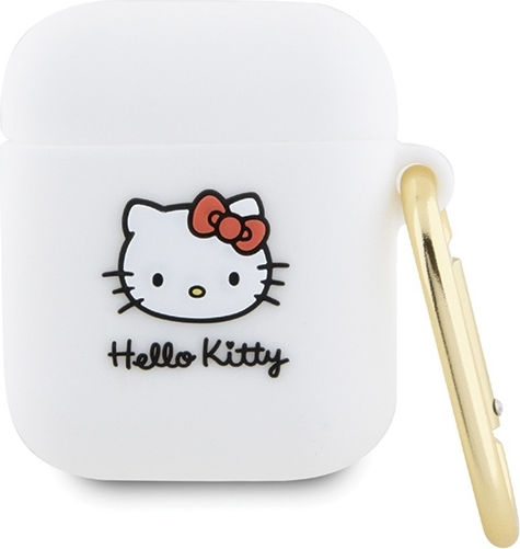 Hello Kitty Калъф в Бял цвят за Apple AirPods 1 / AirPods 2