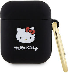 Hello Kitty Case Silicone in Black color for Apple AirPods 1 / AirPods 2