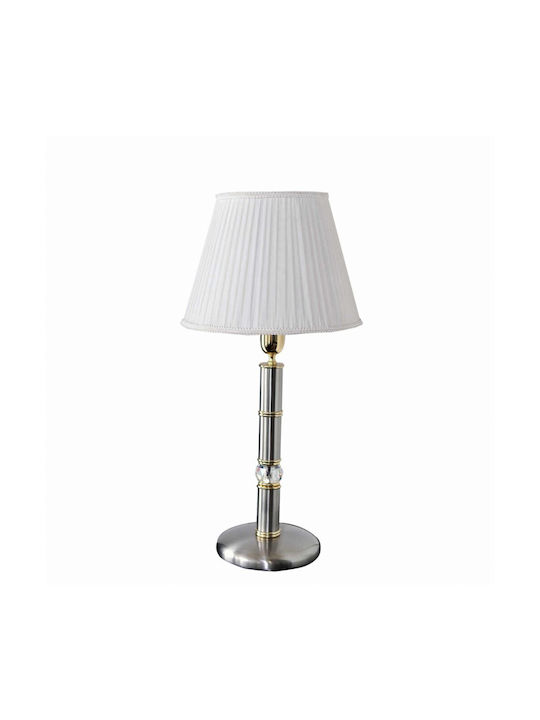 DITS Lighting Κρυστάλλινο Πορτατίφ με Λευκό Καπέλο