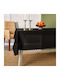 Whitegg Tablecloth Stain Resistant Black 140x140cm