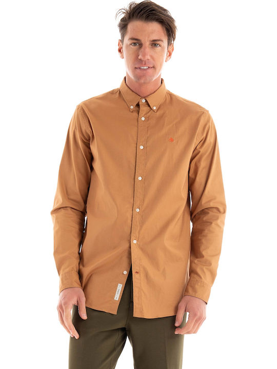Scotch & Soda Essential Πουκάμισο Camel.