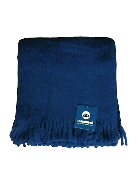 Manterol Casa Gales Armchair Throw Two Sides 140x170cm Blue