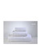 Down Town Home Σετ Πετσέτες Μπάνιου 3τμχ Classic 600 White Βάρους 600gr/m²