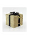 Hängendes Ornament Geschenk Stoff Gold 30x30cm