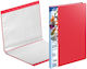 Forofis Clipboard Flexible with 10 plastic sleeves Slides for Paper A4 Red 1pcs