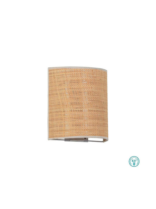 Viokef Modern Leuchte Wand mit Fassung E27 Beige 20cm
