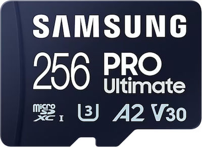 Samsung PRO Ultimate microSDXC 256GB Clasa 10 U3 V30 A2 UHS-I with Adapter