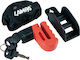 Moto Discovery Motorcycle Disc Brake Lock with 6mm Pin in Red