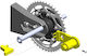 Push & Block Lacăt pinion spate motocicletă Honda CB 500 X 19-23