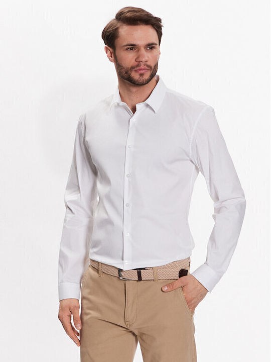Langärmlig Hemd White